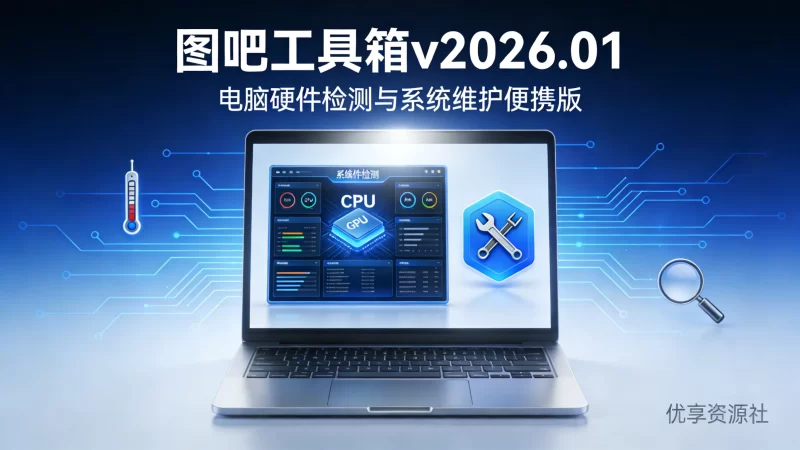 图吧工具箱 v2026.01 | 电脑硬件检测与系统维护便携版-优享资源社
