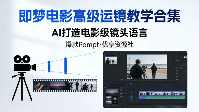 即梦电影高级运镜教学合集｜AI 打造电影级镜头语言 爆款 Prompt 全收录-优享资源社