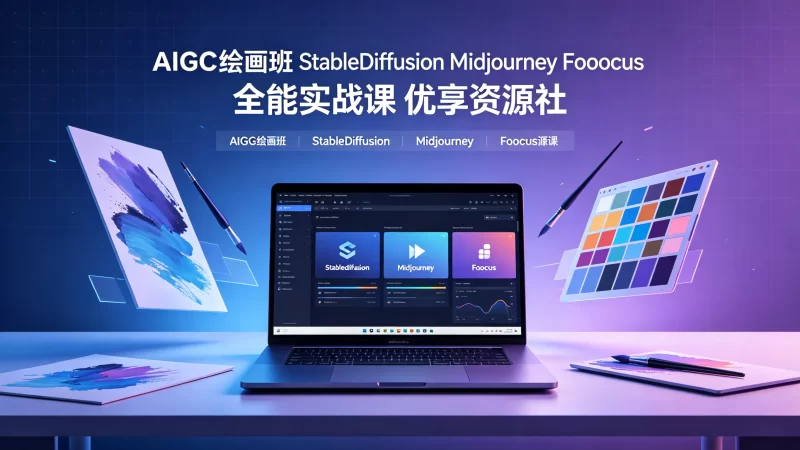 AIGC 绘画班｜Stable Diffusion+Midjourney+Fooocus 全能实战课-优享资源社
