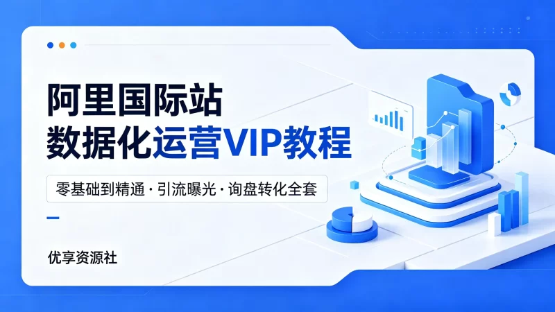 阿里国际站数据化运营 VIP 教程 零基础到精通 引流曝光询盘转化全套-优享资源社
